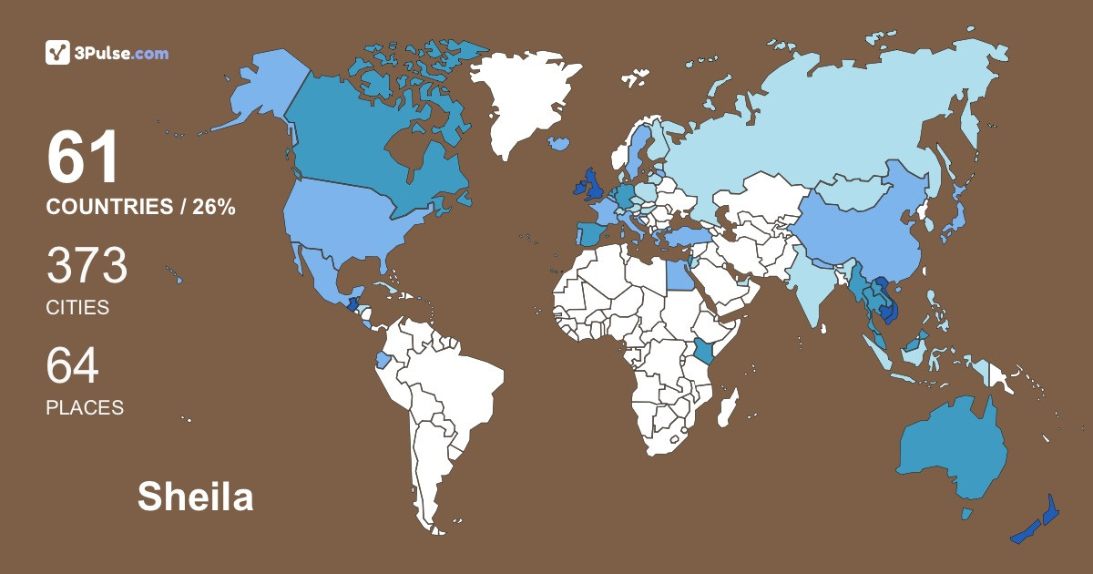 Изображение Карты путешествий Sheila Grantham