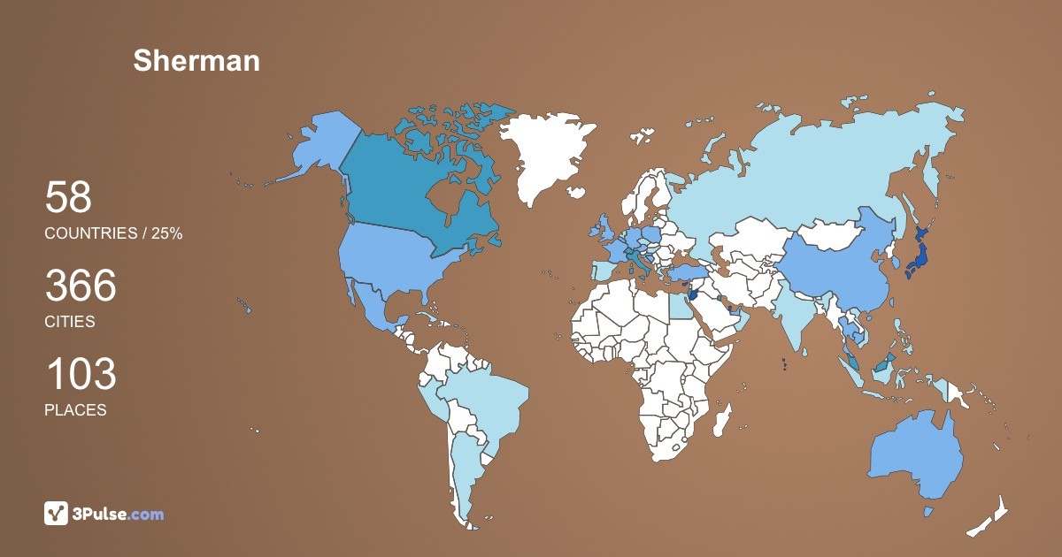 Изображение Карты путешествий Sherman Luk