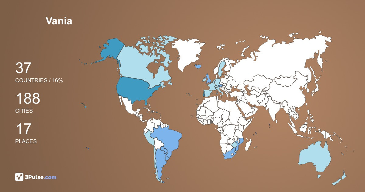 Изображение Карты путешествий Vania Gendre