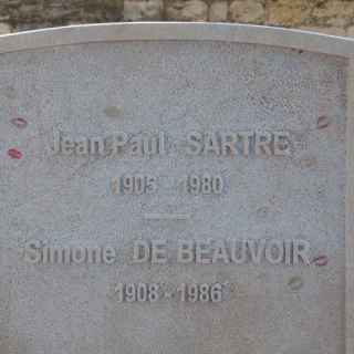 Jean-Paul Sartre grave