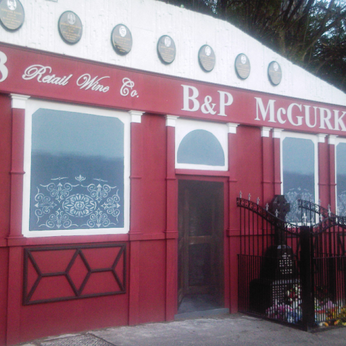 McGurk's Bar bombing tombstone and commemorative plaque photo