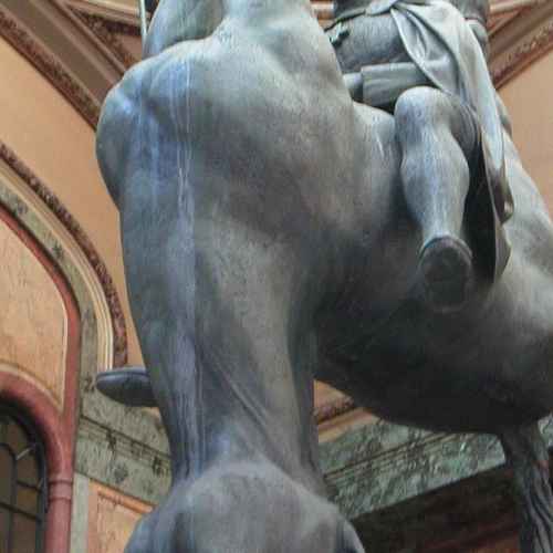 Inverted Horse Statue photo