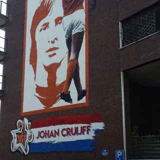 Muurschildering Johan Cruijff photo