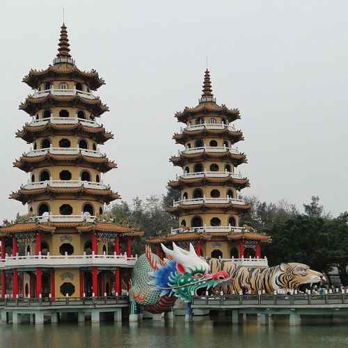 Dragon and Tiger Pagodas photo