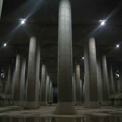 Metropolitan area outer underground discharge channel facility photo