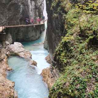 Leutasch-klamm wasserfall