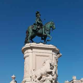 Monument to King Jose, Praca do Commercio, Lisbon