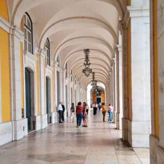 Walkway near Rua Augusta Arch, Lisbon