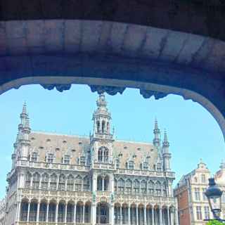 The Kings House, Grand Place, Brussels, through an arch