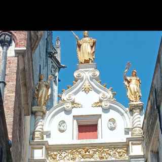 Archway entrance into de Burg Square, Bruges