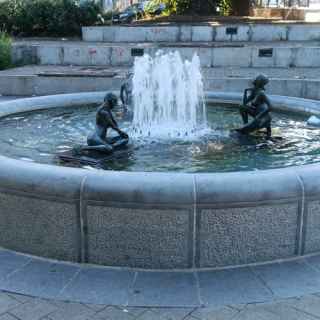 Ornate fountain Saint-Gilloise, Brussels