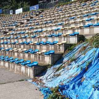 Inside Union Saint-Gilloise FC stadium, Brussels