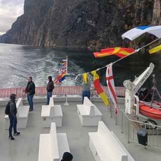 Boat trip on the Norwegian fjords (Lysefjord)