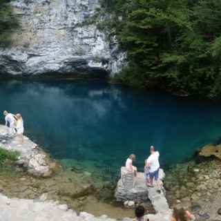 Blue lake Abkhazia