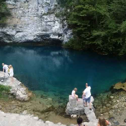 Blue lake Abkhazia photo
