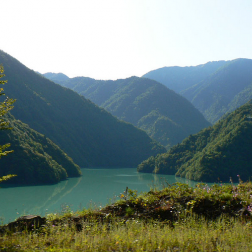 Jvari Enguri reservoir photo