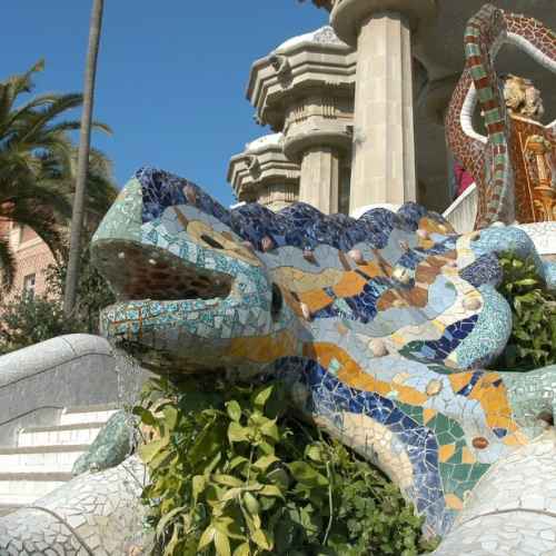 Mosaic lizard of Gaudi photo