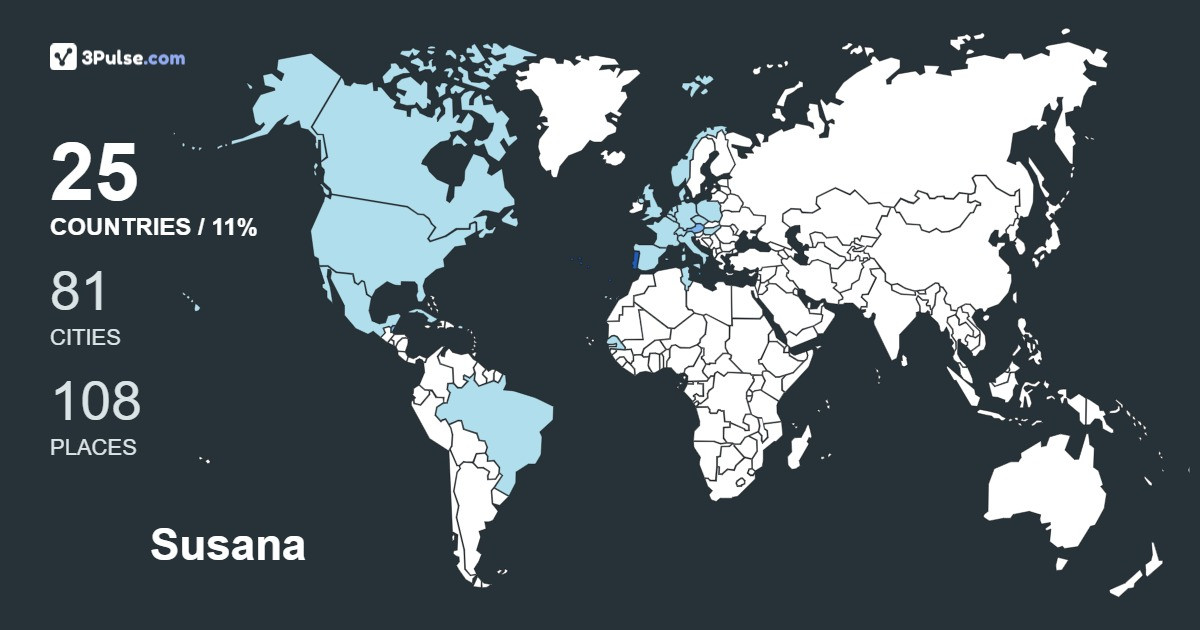 Susana Figueira's Travel Map Image