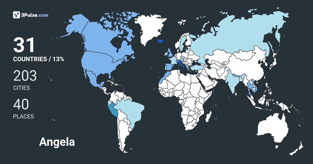 Изображение Карты путешествий Angela Spina