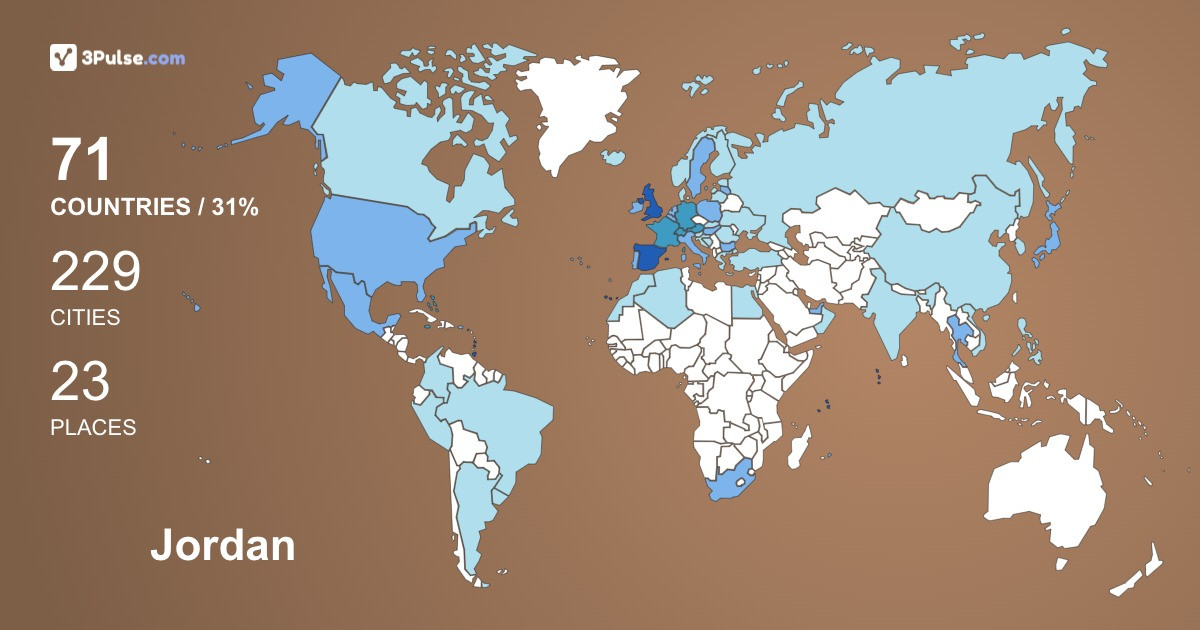 Jordan Buck's Travel Map Image