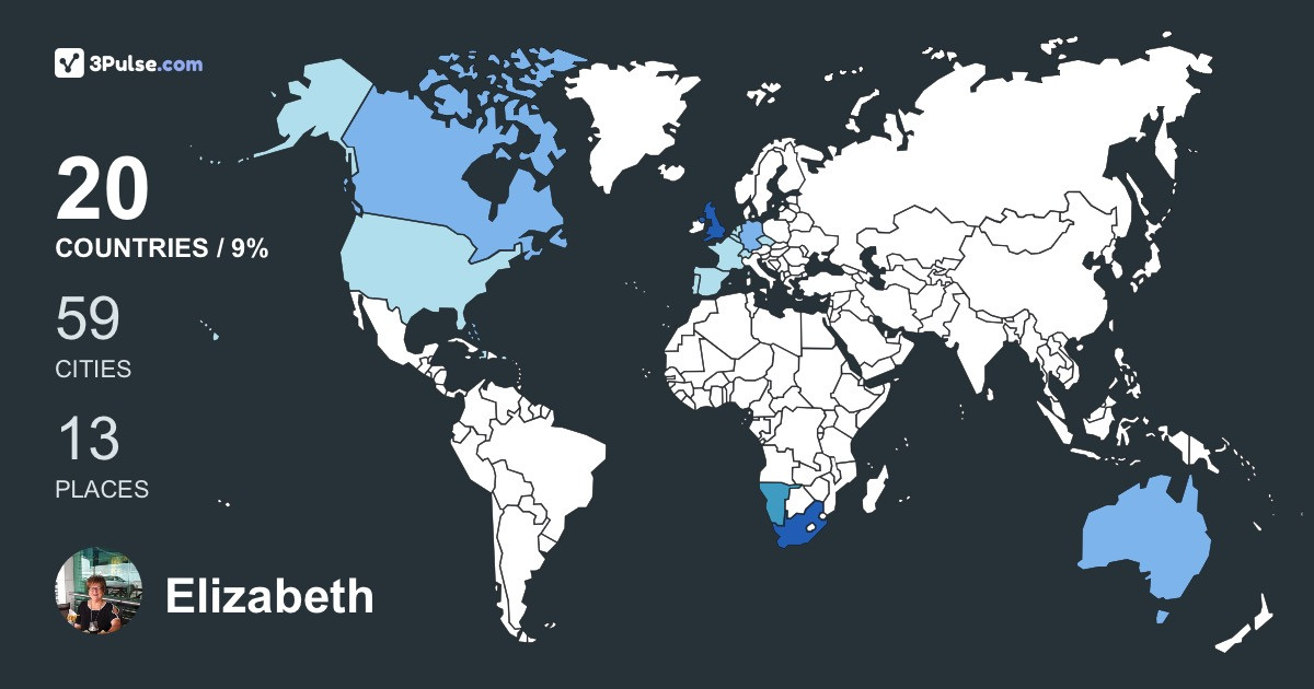Elizabeth van-Rensburg's Travel Map Image