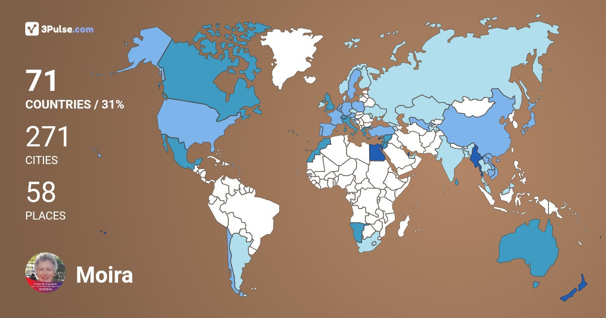 Изображение Карты путешествий Moira Fraser