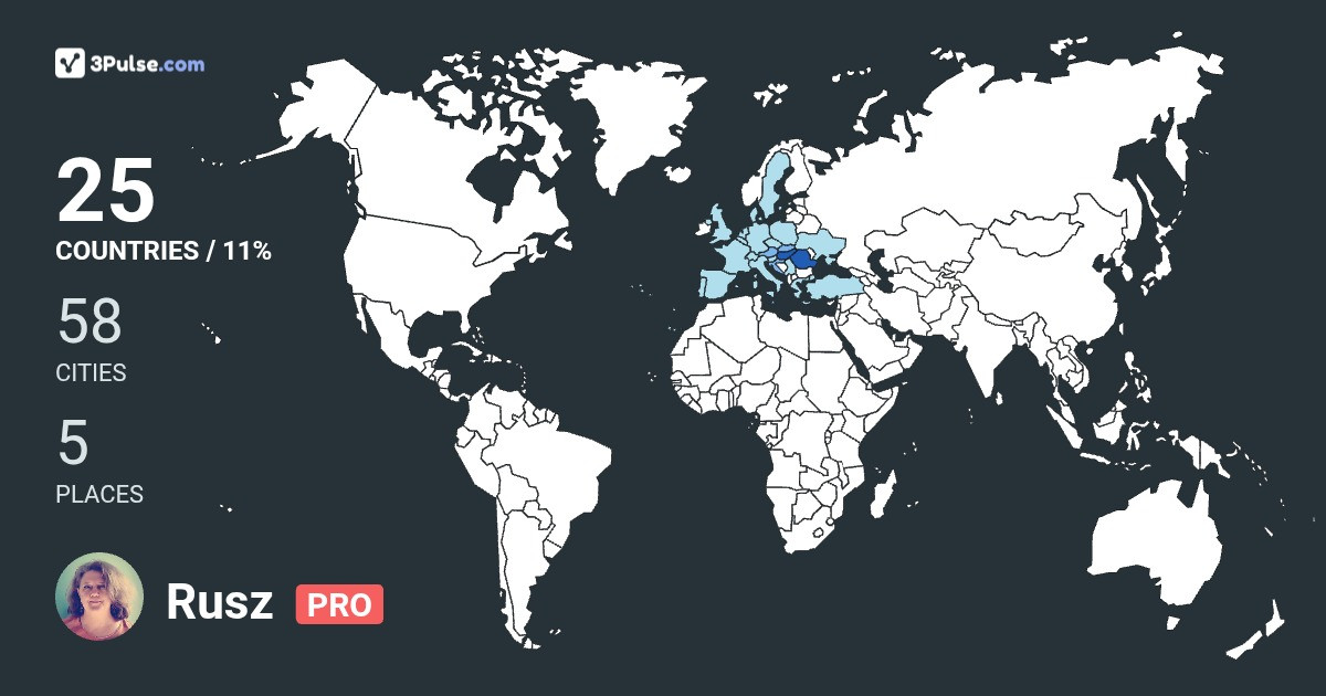 Rusz Ottilia's Travel Map Image