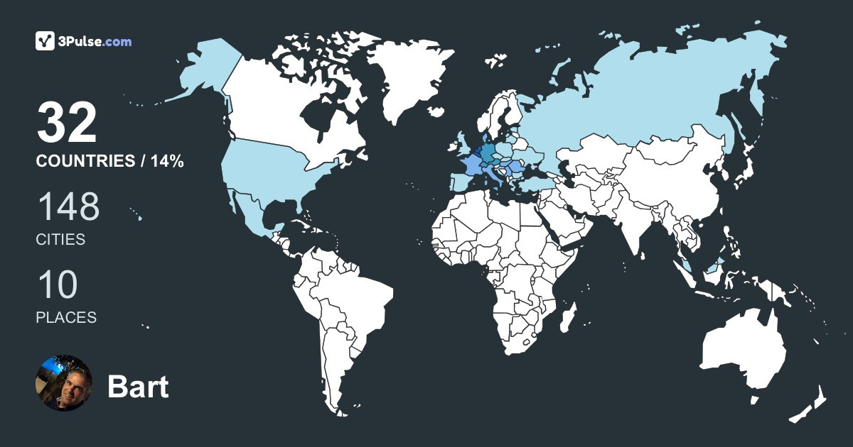 Изображение Карты путешествий Bart Bos