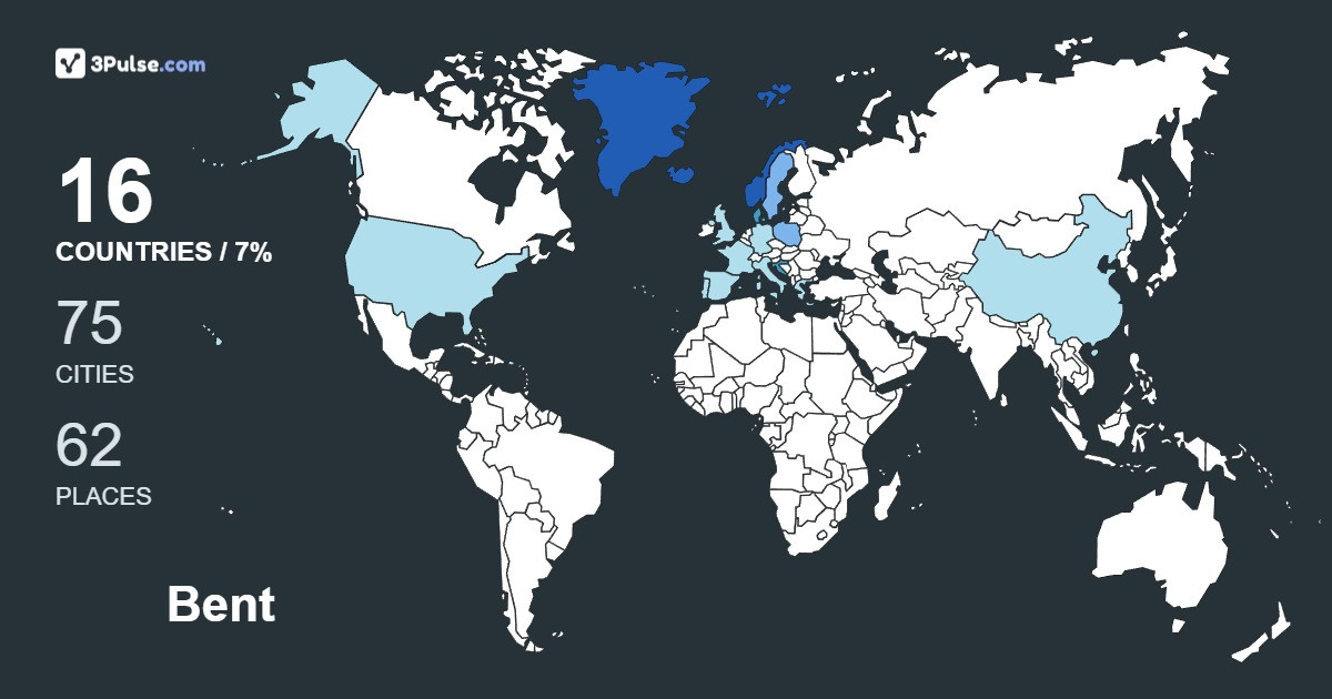 Изображение Карты путешествий Bent Frederiksen