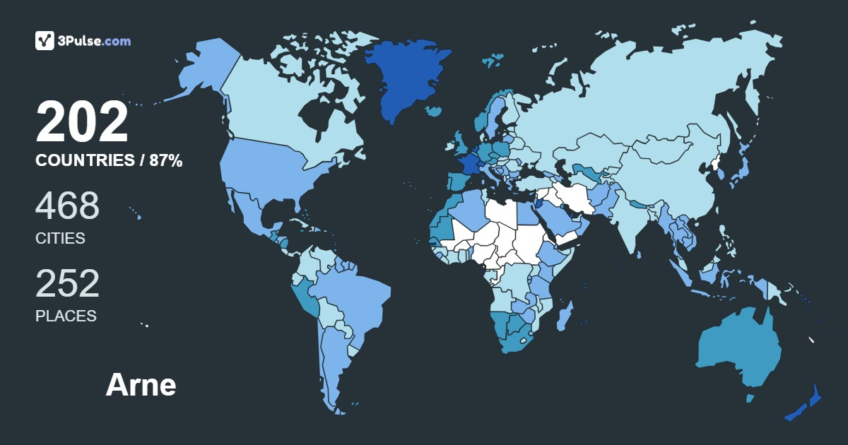 Изображение Карты путешествий Arne Van-Der-Zande
