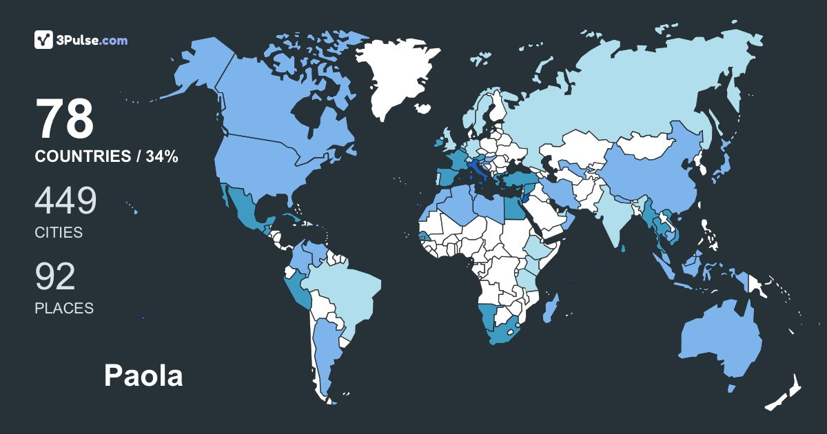 Paola Bortolato's Travel Map Image