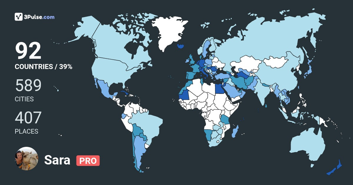 Изображение Карты путешествий Sara Ferrara