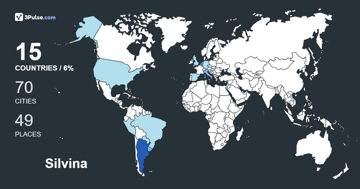 Silvina Moscuzza's Travel Map Image