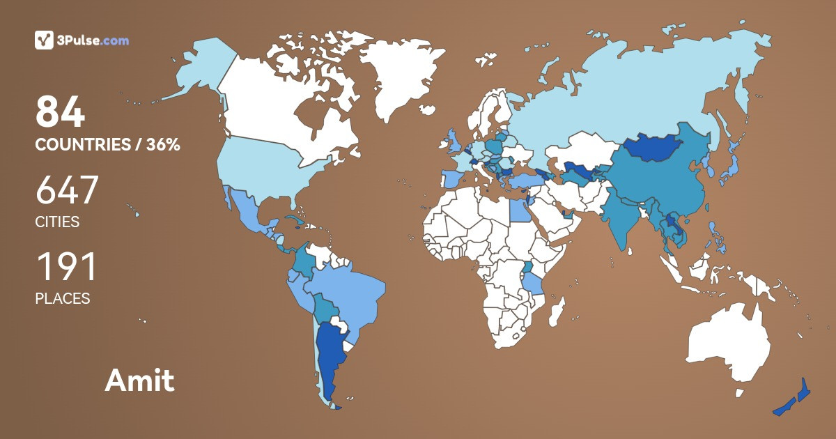 Изображение Карты путешествий Amit Nehemia
