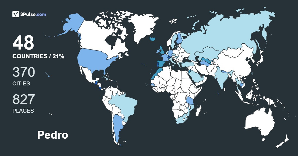 Pedro de-Vasconcelos's Travel Map Image