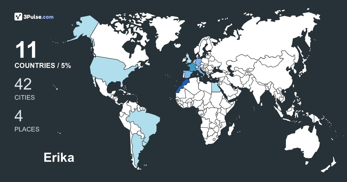 Изображение Карты путешествий Erika Laine