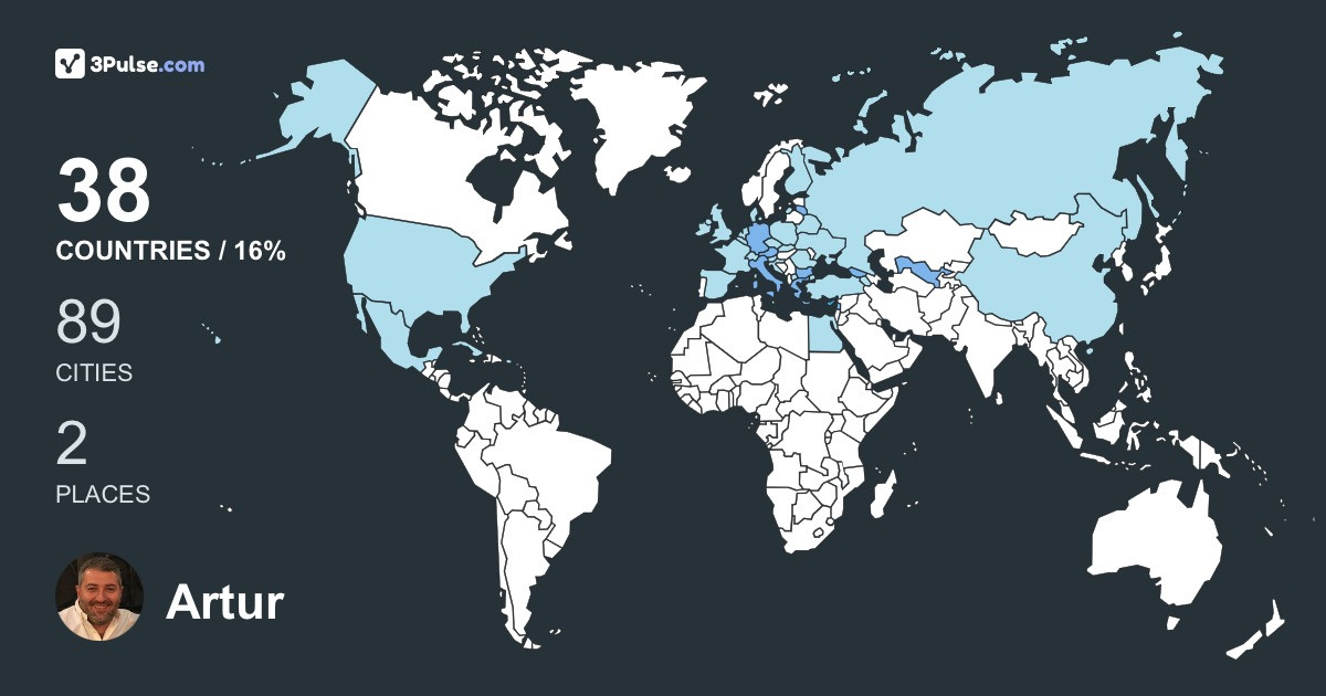 Изображение Карты путешествий Artur Karapetyan