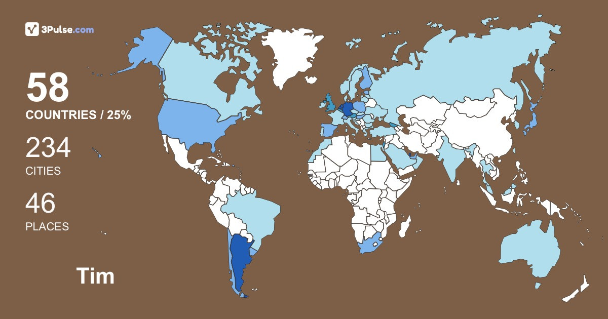 Изображение Карты путешествий Tim Volkmann
