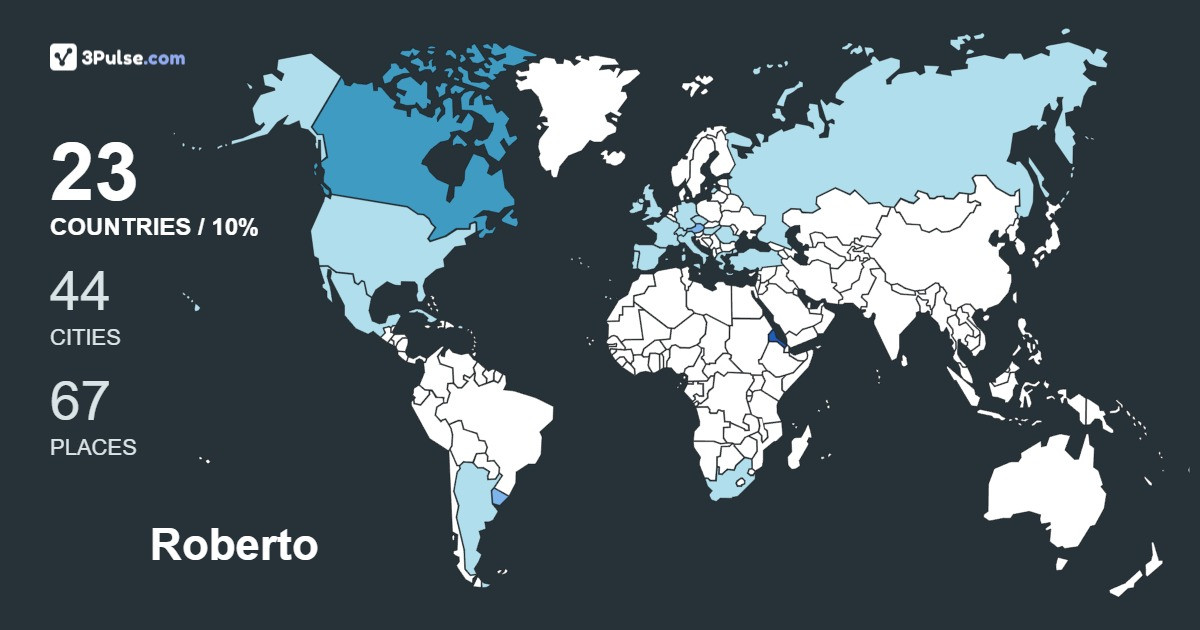 Изображение Карты путешествий Roberto Tartaglia