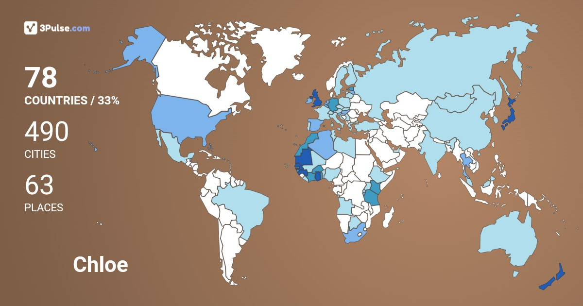 Chloe Aya's Travel Map Image