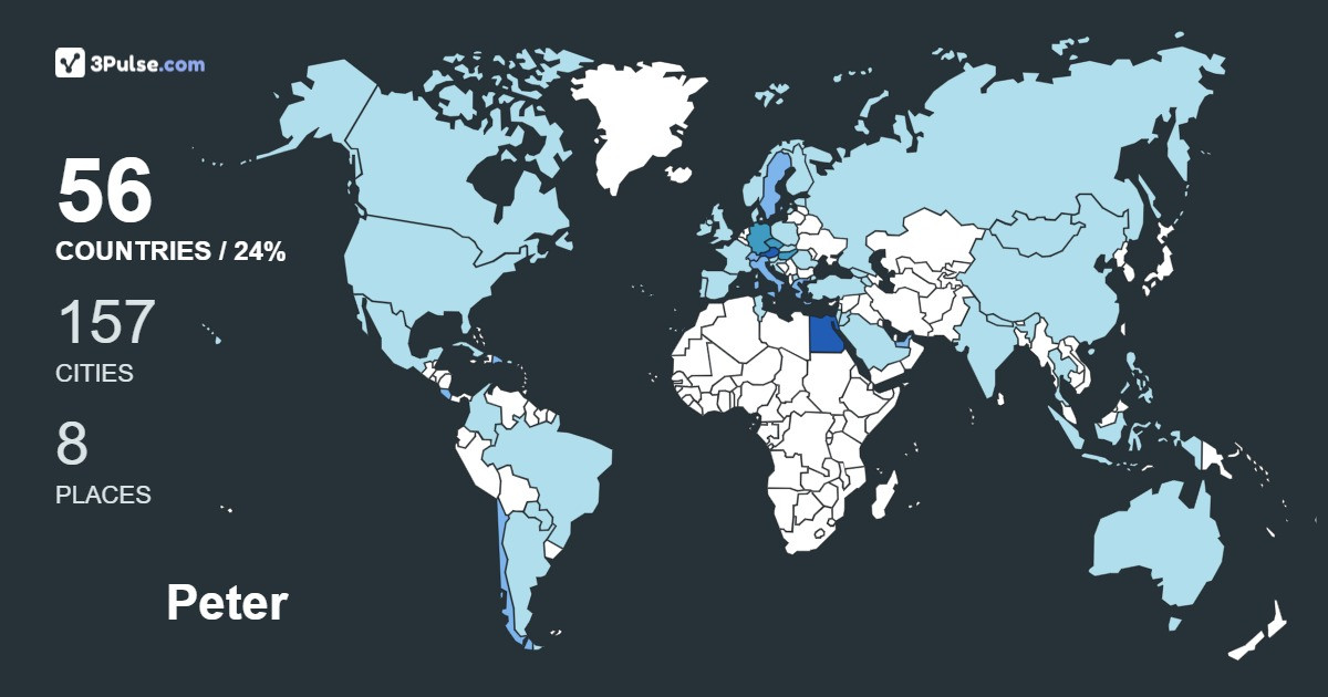 Изображение Карты путешествий Peter Kuttner