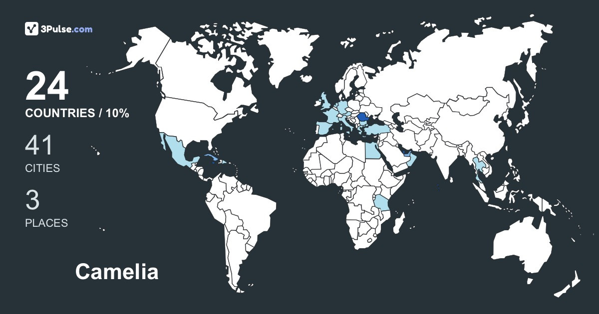 Camelia Elena's Travel Map Image