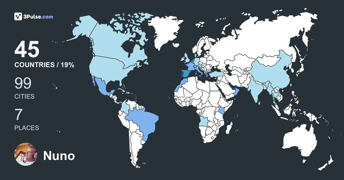 Изображение Карты путешествий Nuno Carvalho