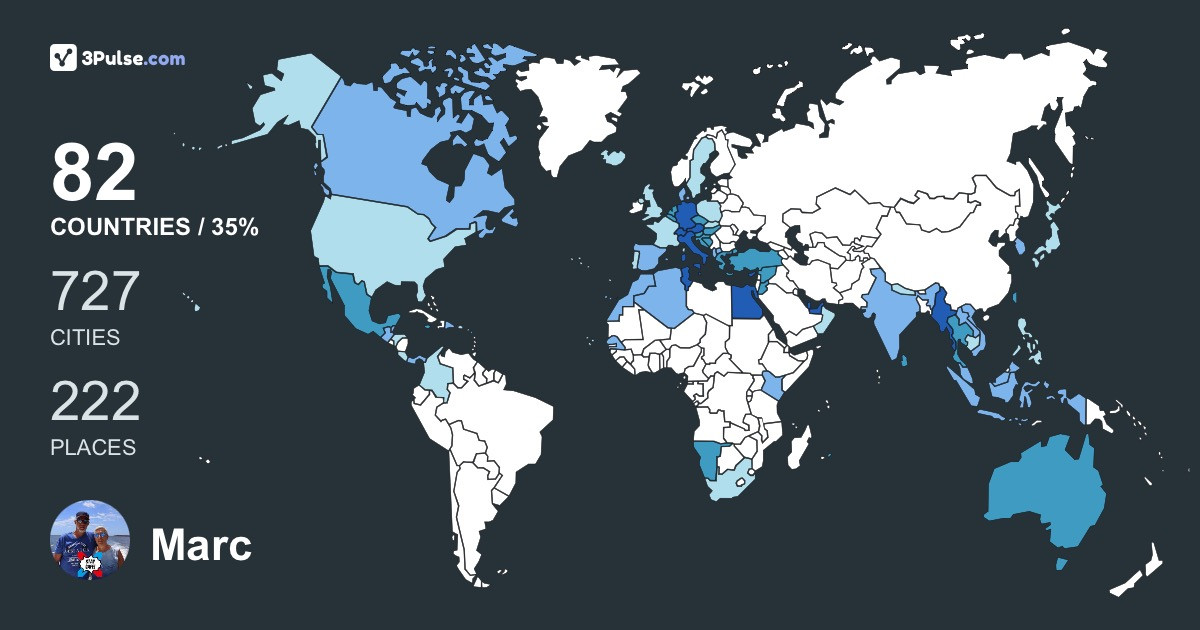 Изображение Карты путешествий Marc Besenius