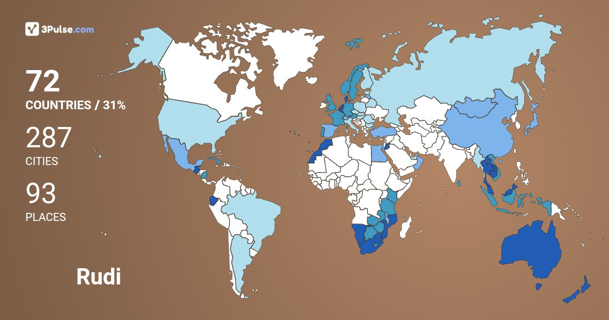 Изображение Карты путешествий Rudi Brons