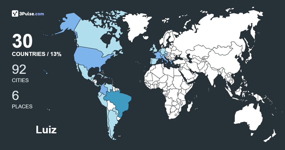 Luiz Heitzmann's Travel Map Image