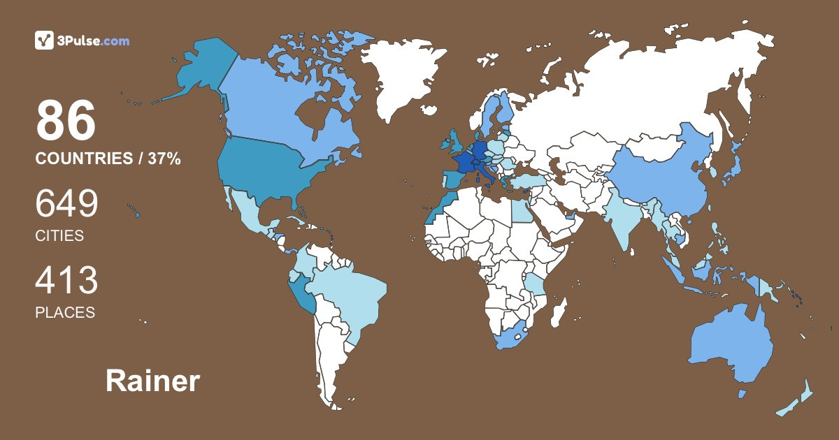 Изображение Карты путешествий Rainer Bischof