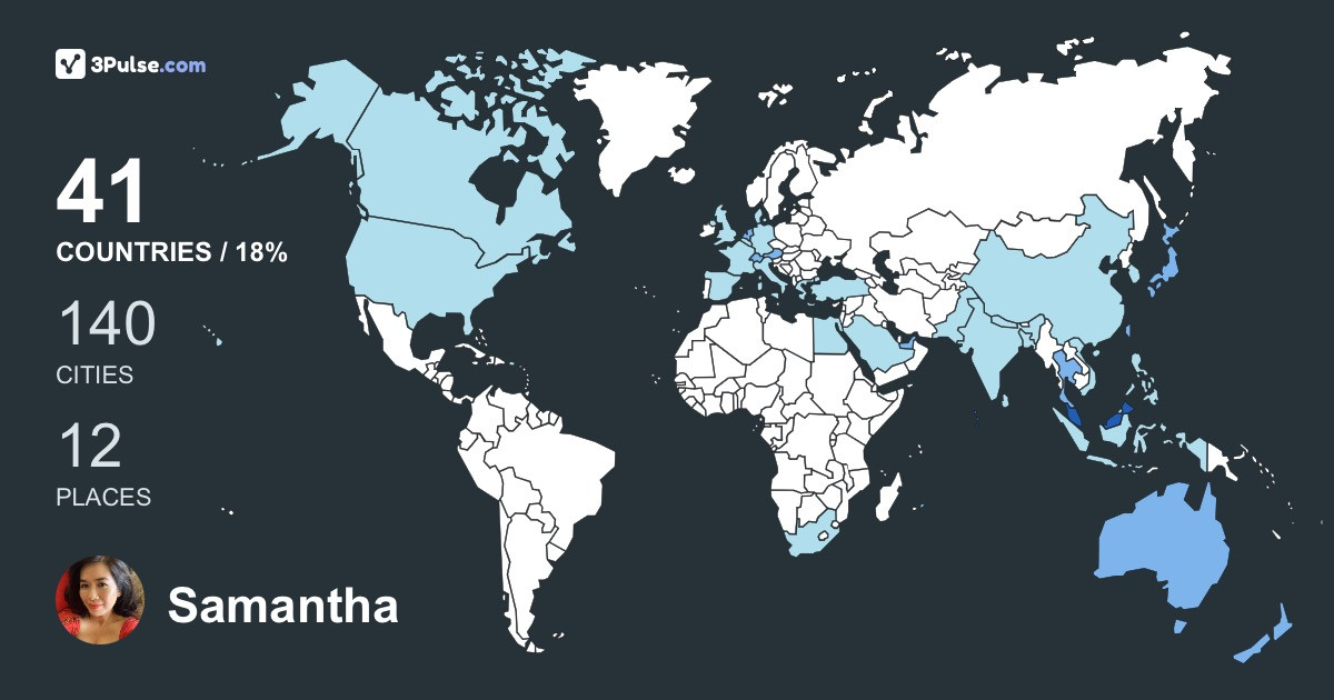 Изображение Карты путешествий Samantha Wong