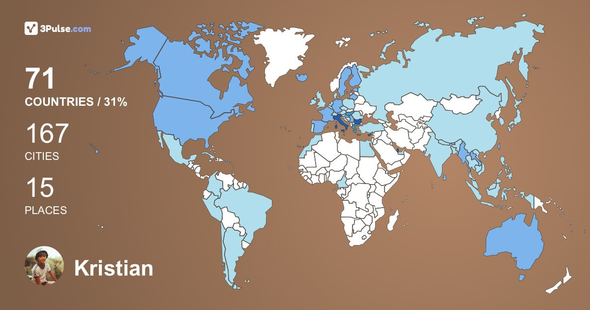 Изображение Карты путешествий Kristian Bankov