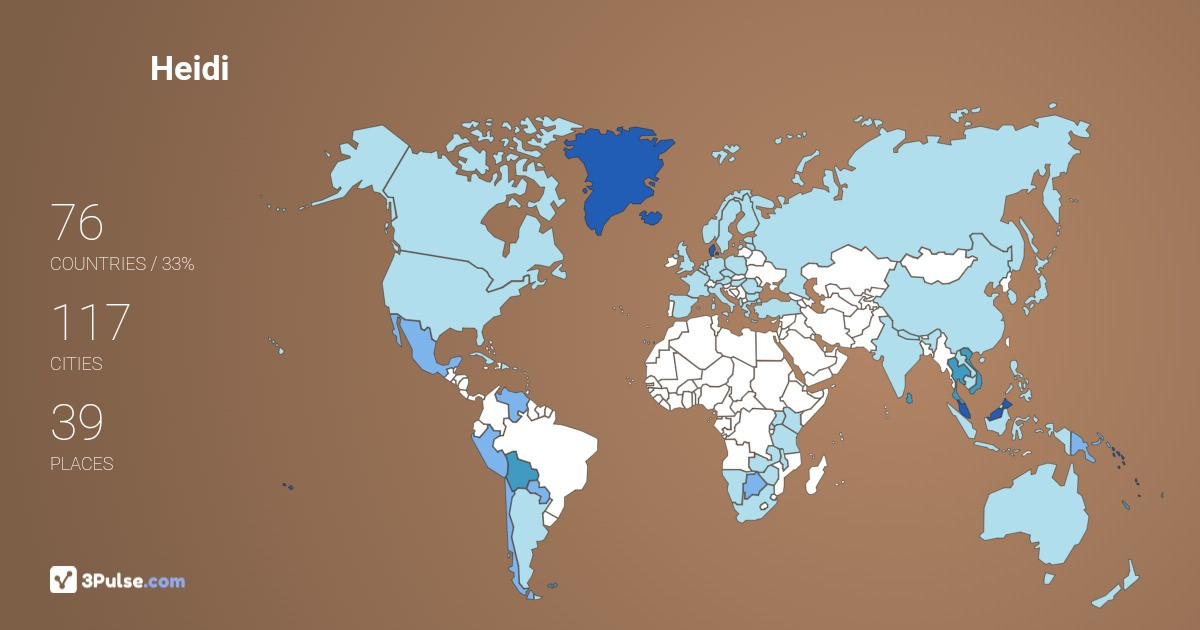 Изображение Карты путешествий Heidi Dohn